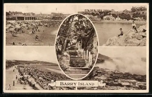 AK Barry Island, Sands & Shelter Whitmore Bay, Promenade, Jackson`s Bay