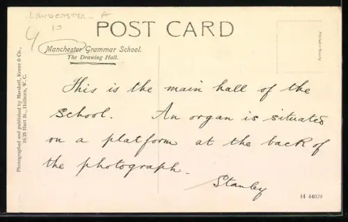 AK Manchester, Grammar School, The Drawing Hall