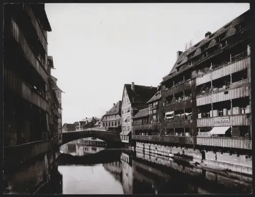 Fotografie Bedler & Vogel, Darmstadt, Ansicht Nürnberg, Blick nach der Fleischbrücke