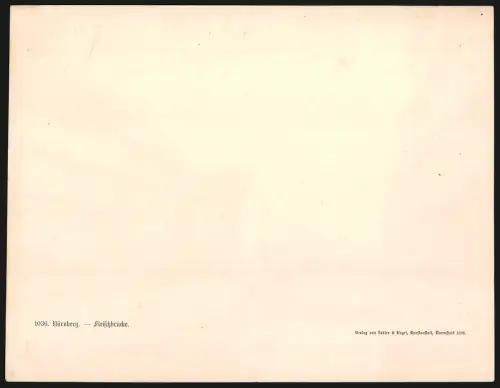 Fotografie Bedler & Vogel, Darmstadt, Ansicht Nürnberg, Blick nach der Fleischbrücke