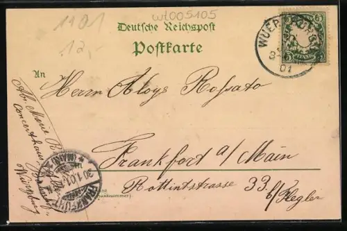 AK Würzburg, Mainpartie mit Käppele und Festung