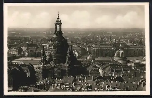 AK Dresden, Blick zur Frauenkirche