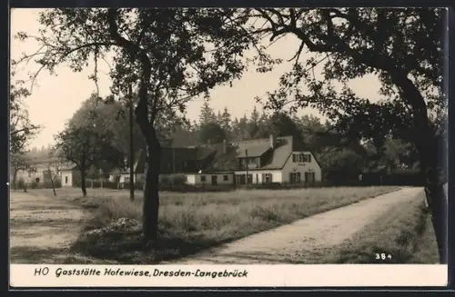 AK Langebrück, HO-Gasthaus Hofewiese