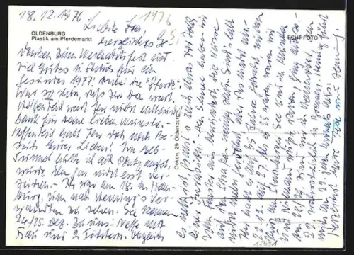 AK Oldenburg, Plastik am Pferdemarkt