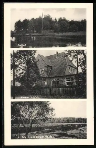 AK Heber i. Lüneburger Heide, Pension Schröder, Freibad