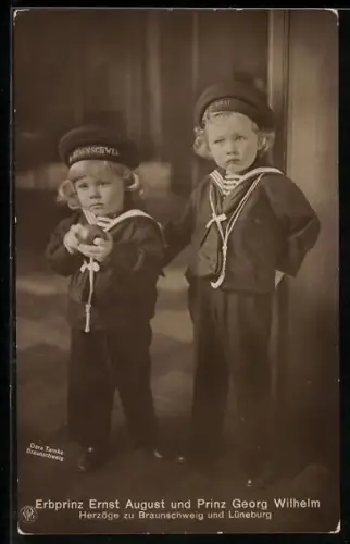 AK Erbprinz Ernst August und Prinz Geoerg Wilhelm, Herzöge zu Braunschweig und Lüneburg