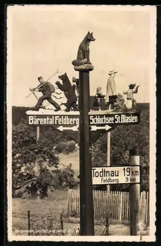 AK Wegweiser im Schwarzwald