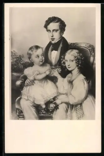 AK Kaiser Franz Josef I. von Österreich mit Herzog von Reichstadt und der Herzogin von Salerno