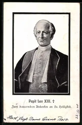 AK Portrait von Papst Leo XIII.