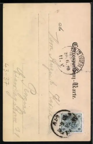 AK Wien, Wiener Prater, Riesenrad u. Wasser-Rutschbahn in Venedig in Wien