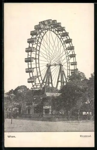 AK Wien, Ansicht vom Riesenrad, Wiener Prater