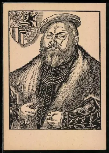 AK Kurfürst Johann Friedrich der Beständige von Sachsen