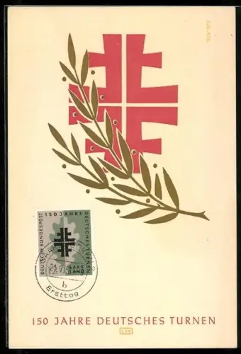 Maximum-AK 150 Jahre Deutsches Turnen mit Wappen