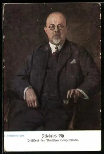 AK Wien, Sängerfest 1928, Friedrich List, Präsident des Deutschen Sängerbundes