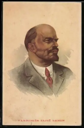 Künstler-AK Portrait Vladimir Iljic Lenin