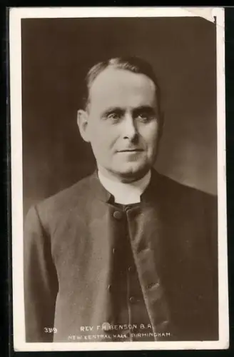 AK Birmingham, New Central Hall, Rev. F. H. Benson B. A.