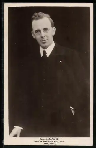 AK Longford, Salem Baptist Church, Rev. A Garside
