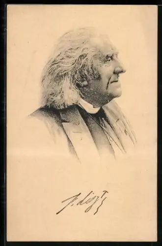 AK Franz von Liszt, Portrait des Komponisten