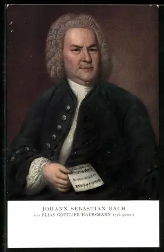 AK Porträt von Johann Sebastian Bach
