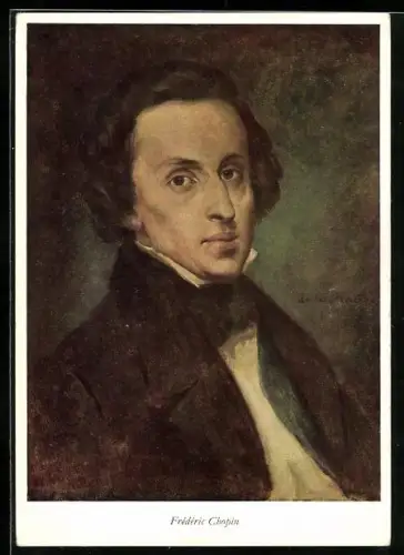 Künstler-AK Frédéric Chopin, Portrait des Komponisten