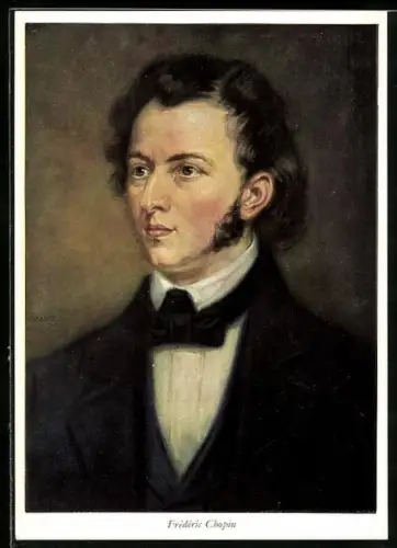 AK Portrait von Frédéric Chopin, 1810-1849, Komponist
