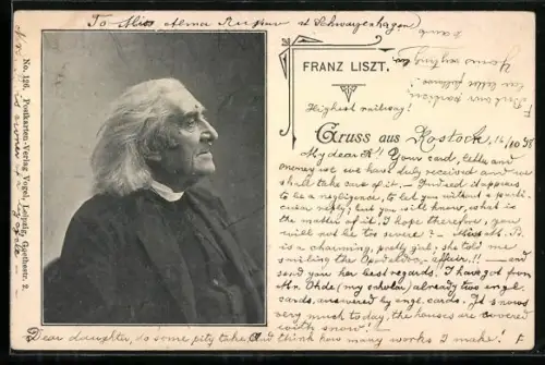 AK Franz Liszt im Porträt