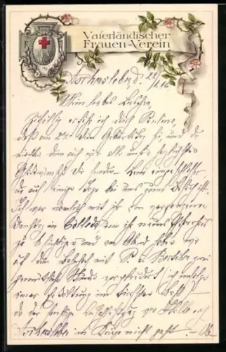 AK Vaterländischer Frauen-Verein 1914, Rotes Kreuz