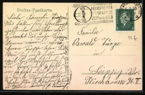 AK Falsche verstanne, Gedicht von Adolf Stoltze