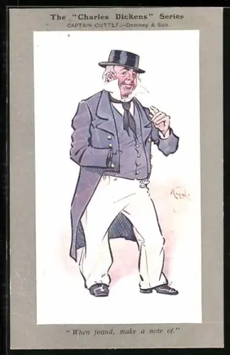 AK The Charles Dickens Series, Captain Cuttlf., Dombe & Son