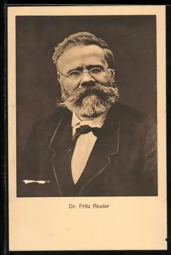 AK Portrait Dr. Fritz Reuter