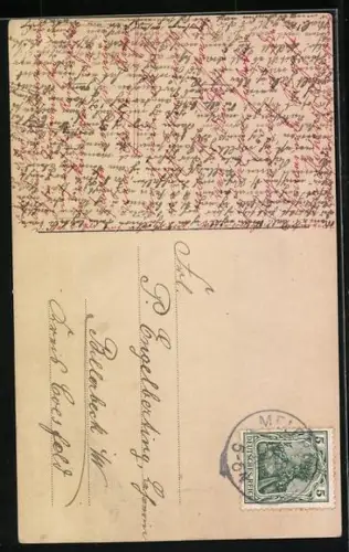 AK Portrait Alphonse Daudet