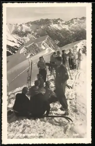 AK Skifahrer am Damülserhorn