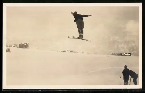 AK Flumserberg, Skifahrer bei der Sprungschanze