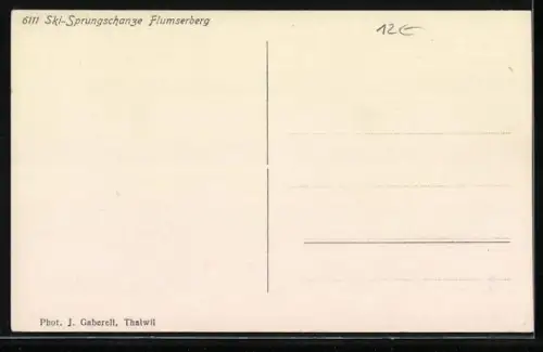 AK Flumserberg, Skifahrer bei der Sprungschanze