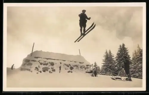 AK Flumserberg, Skifahrer beim Absprung