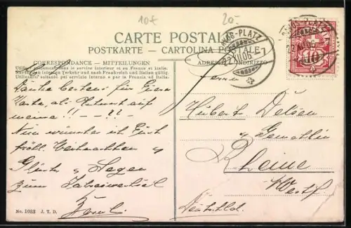 AK Skifahrer beim Sprung