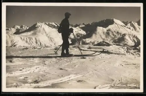 AK Skifahrer am Mohnfluhsattel