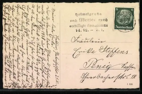 AK Skifahrer blickt der Sonne entgegen