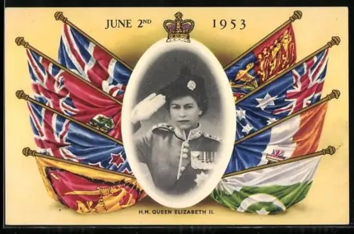 AK Portrait of H.M. Queen Elizabeth II. 1953
