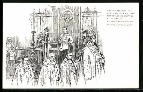 AK Their Majesties at the Thanksgiving Service at St. Pauls