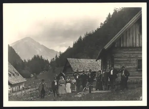 Fotografie Ansicht Gstatterboden, Jägerhaus im Hartelsgraben mit Blick zum Tamischbachturm