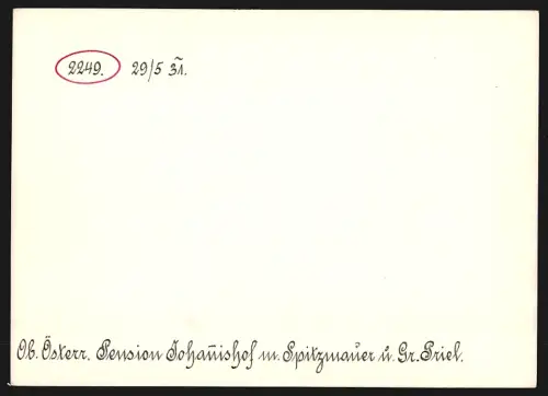 Fotografie Ansicht Hinterstoder, Blick zum Gasthaus Pension Johannishof mit Spitzmauer