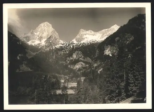 Fotografie Ansicht Hinterstoder, Blick zum Spitzmauer mit Gr. Priel von der Polsterlucke
