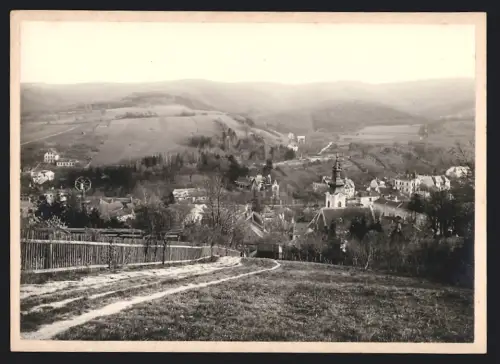 Fotografie Ansicht Weidling, Blick von Norden auf den Ort
