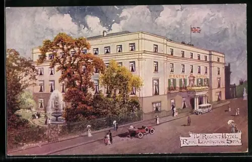 Künstler-AK Royal Leamington Spa, The Regent Hotel