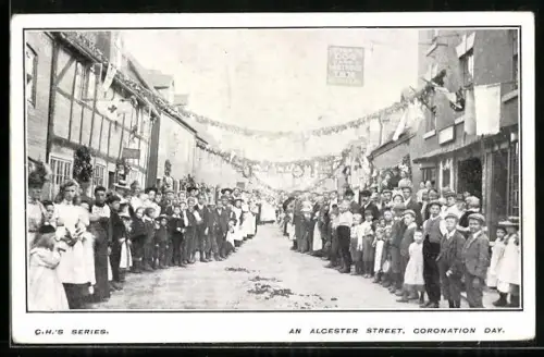 AK Alcester, The Dog and Partridge Inn, Coronation Day