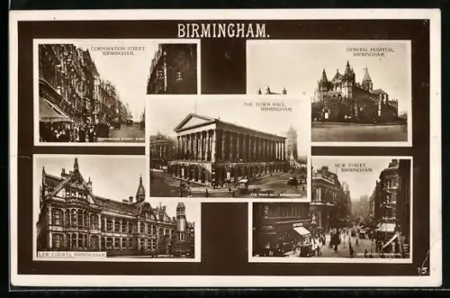 AK Birmingham, The Town Hall, General Hospital, Corporation Street