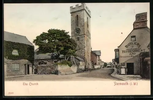 AK Yarmouth, The Church, Butler`s Refreshment and Boarding House