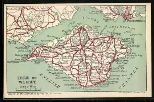 AK Shanklin, Map of the Island