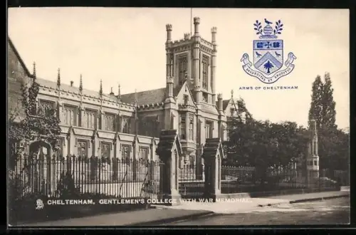 AK Cheltenham, Gentlemen`s College with War Memorial